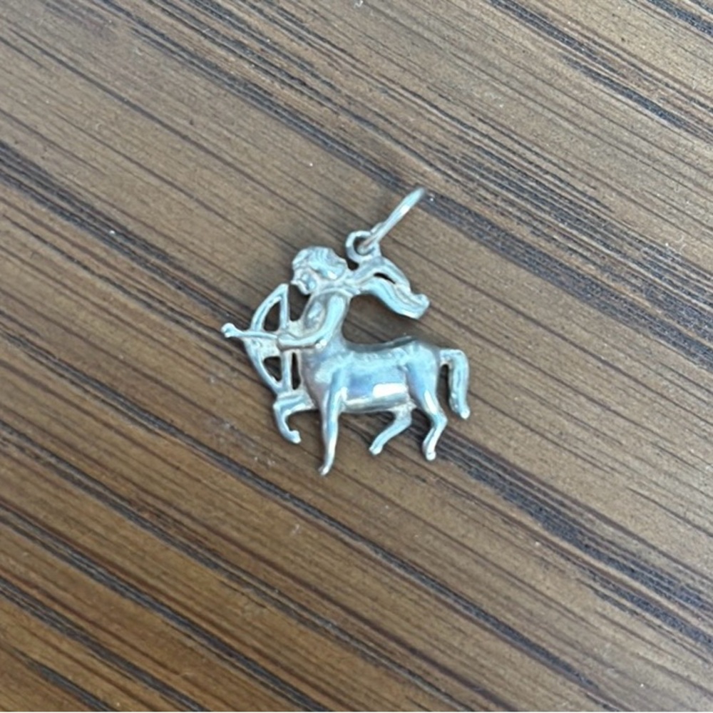 Sterling silver Sagittarius pendant